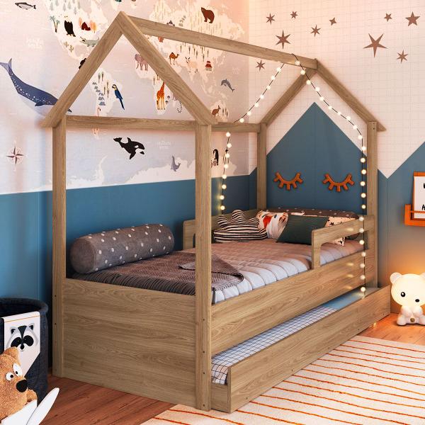Cama Infantil Bicama Soninho Oak - Panorama Móveis Imagem de Cama Infantil Bicama Soninho Oak - Panorama Móveis
