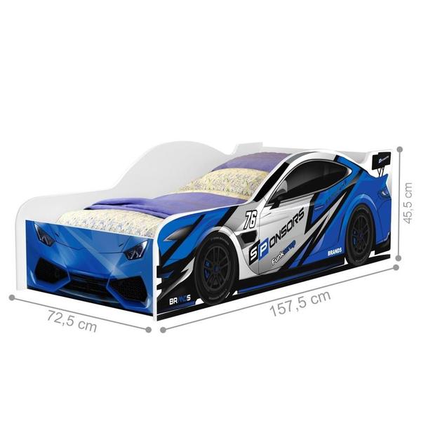 Imagem de Cama Infantil Carro Azul Power