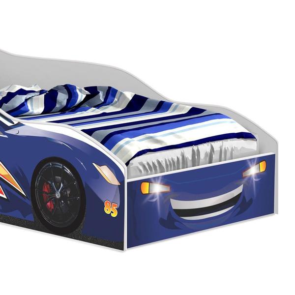 Imagem de Cama Infantil Carro Azul Rally Shop JM