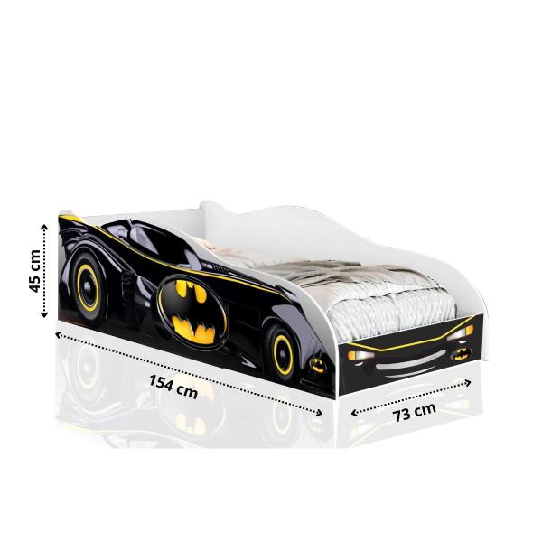 Imagem de Cama Infantil Carro Batman Cor Preto Menino Montessori Diversão