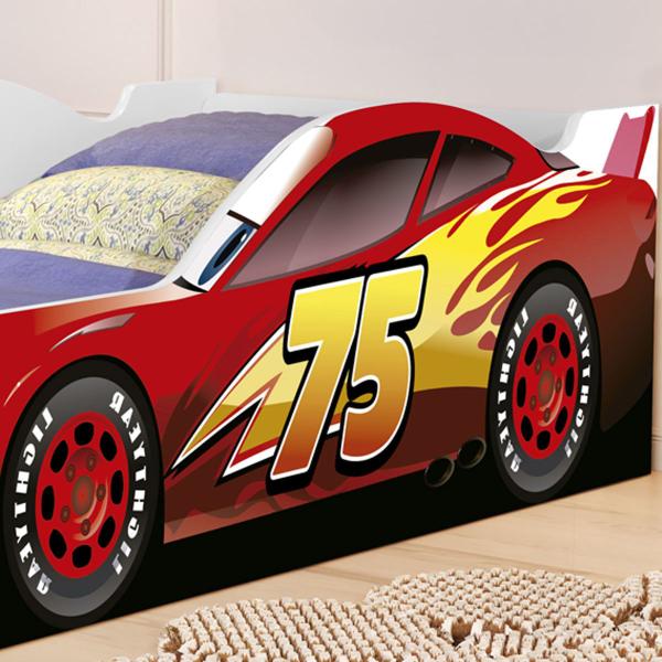 Imagem de Cama Infantil Carro Juvenil McQueen Vermelho