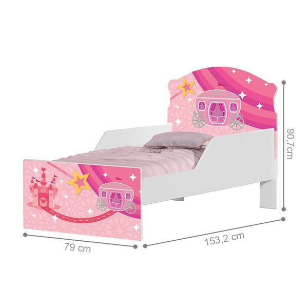 Imagem de Cama Infantil Carruagem Pink