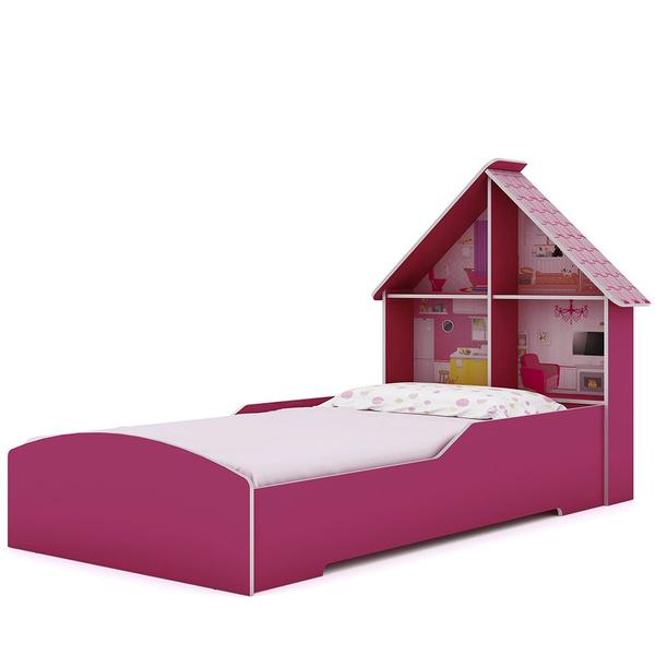 Imagem de Cama Infantil Casinha 090 Pink Ploc - Gelius