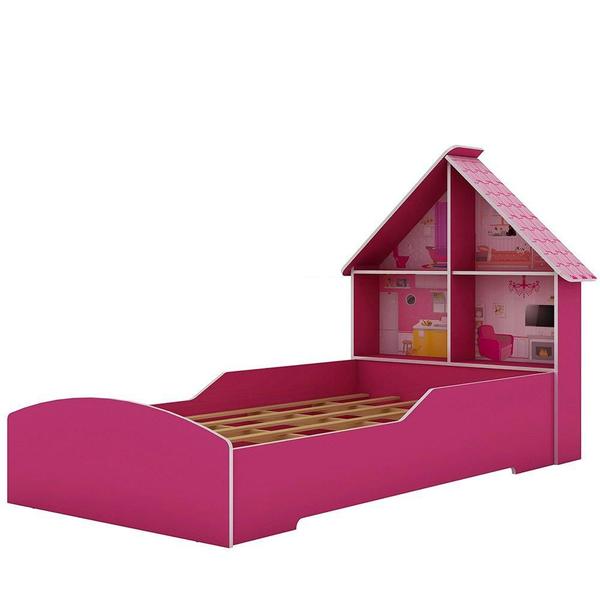 Imagem de Cama Infantil Casinha Gelius Móveis Pink Ploc