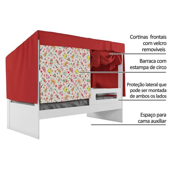 Imagem de Cama Infantil Circus Tenda Diversão com Barraca Pura Magia