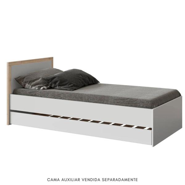 Imagem de Cama Infantil com Cabeceira Wood Divicar Móveis