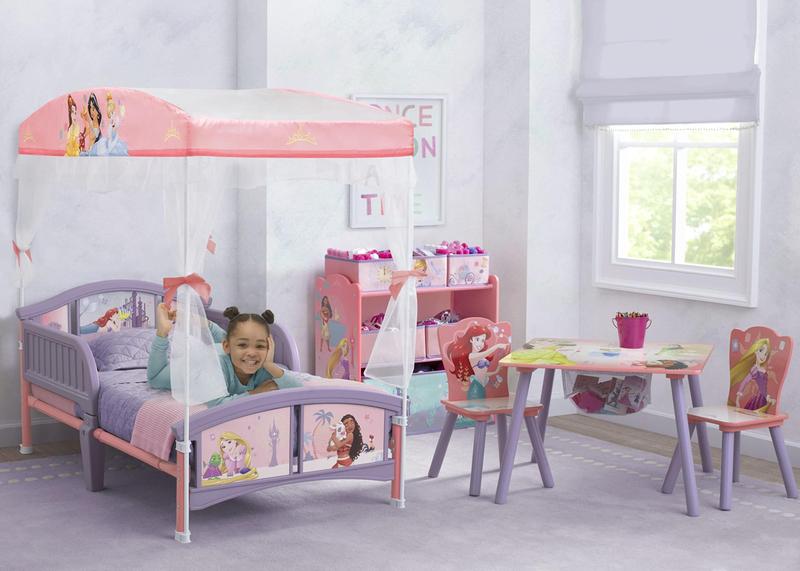 Imagem de Cama infantil com dossel Delta Children Disney Princess