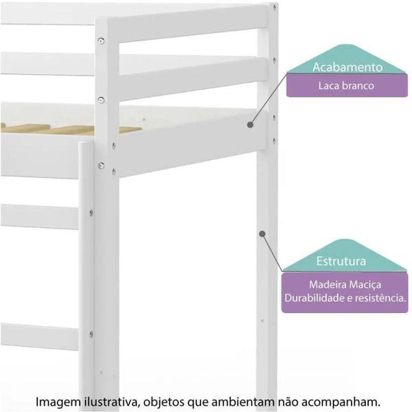 Imagem de Cama Infantil com Escorregador Prime Alta II Telhado II Casatema