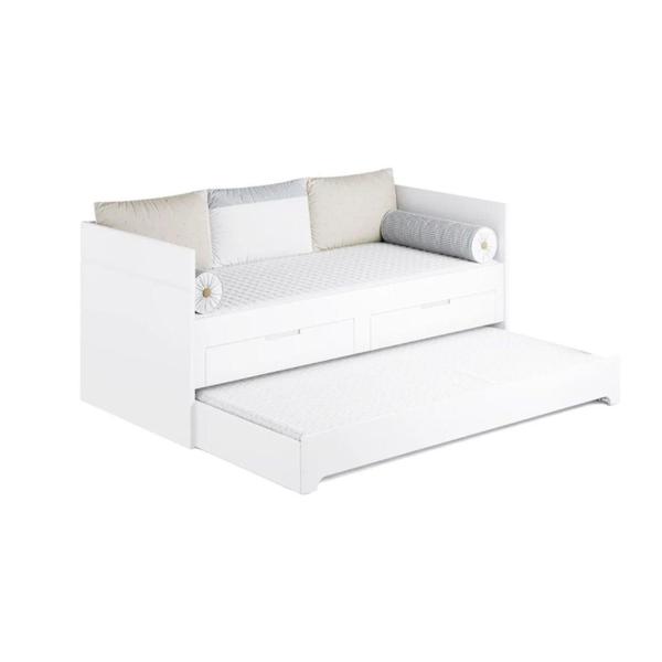 Imagem de Cama Infantil com Gavetas Soft Branco