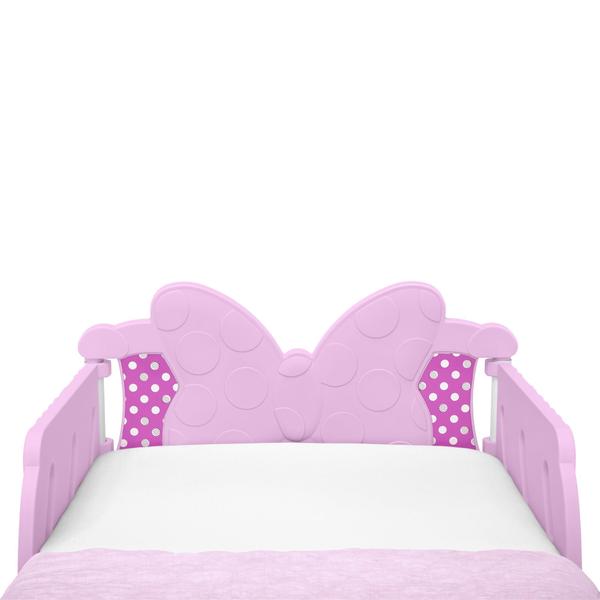 Imagem de Cama infantil Delta Children Minnie Mouse 3D rosa 15m+