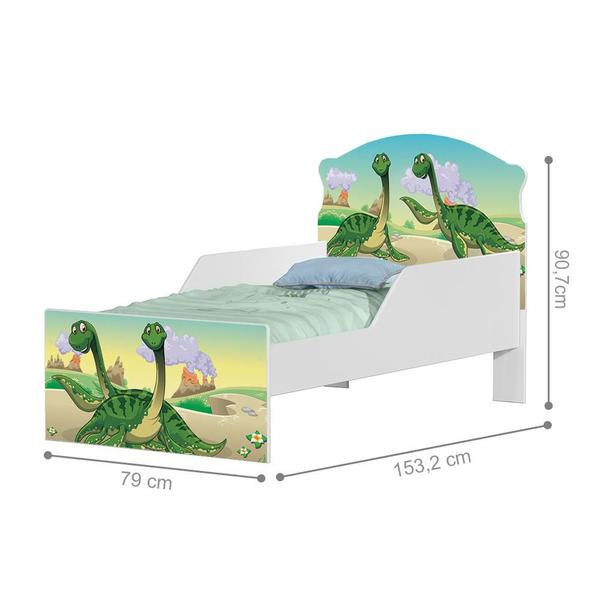 Imagem de Cama Infantil Dois Dinos