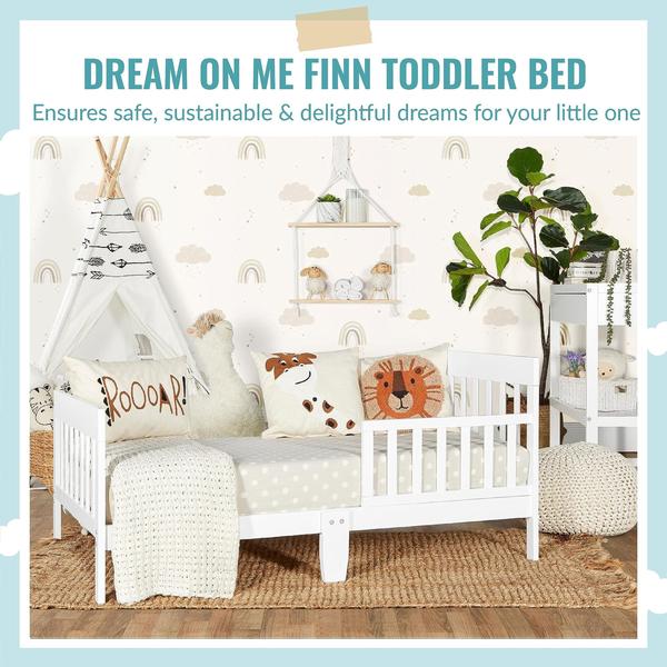 Imagem de Cama infantil Dream On Me Finn White Pinewood de 1 a 5 anos