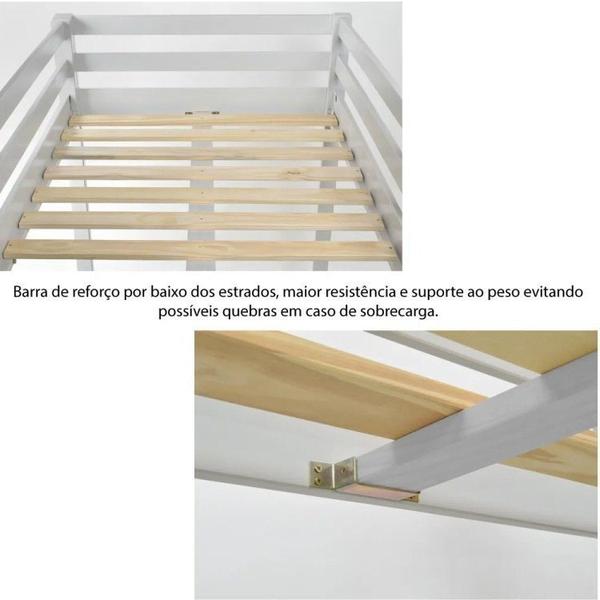 Imagem de Cama Infantil Escorregador Prime Alta II Telhado VI Casatema