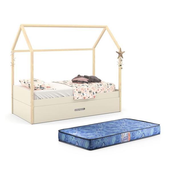 Imagem de Cama Infantil Kids Liv com Auxiliar New e 2 Colchões Supreme D20 - Matic Móveis