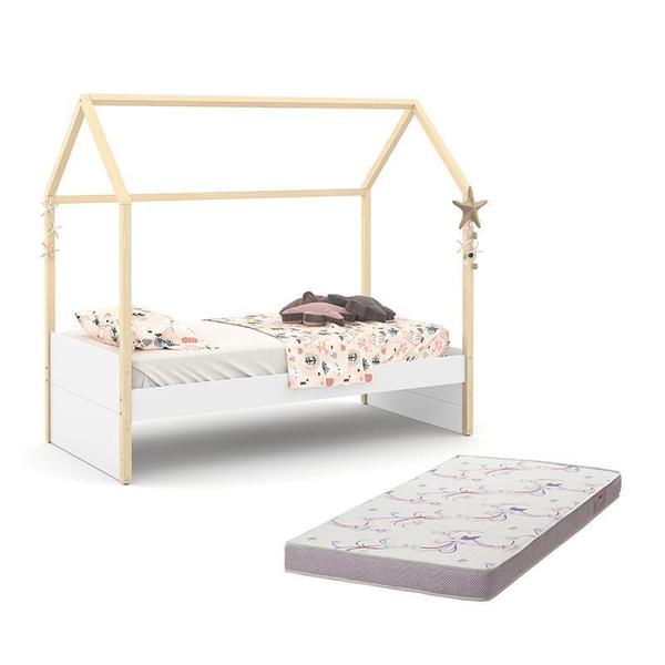 Cama Infantil Kids Liv com Colchão Physical D20 - Matic Móveis Imagem de Cama Infantil Kids Liv com Colchão Physical D20 - Matic Móveis