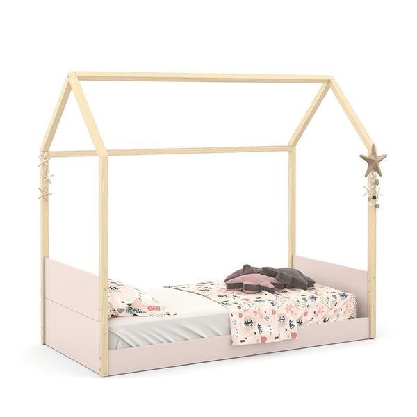 Imagem de Cama Infantil Kids Liv Natural Rosê/Natural - Matic Móveis