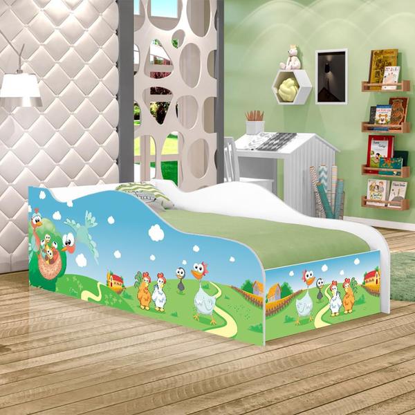 Imagem de Cama Infantil Like Fazendinha Encantada Solteiro