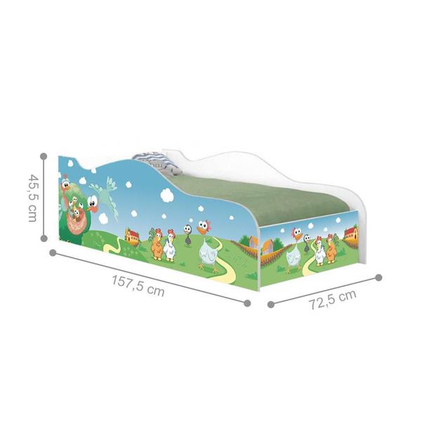 Imagem de Cama Infantil Like Fazendinha Encantada Solteiro