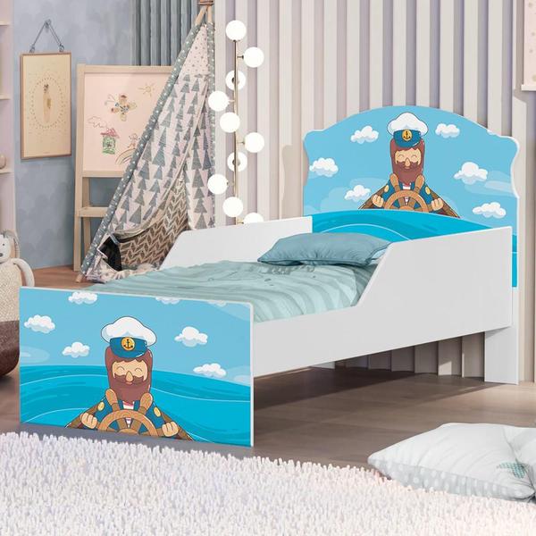 Imagem de Cama Infantil Marinheiro Com Colchão