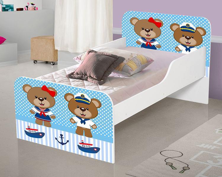 Imagem de Cama Infantil Meninas - Ursinhos com colchão