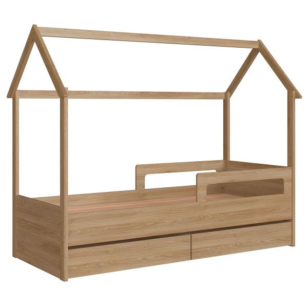 Imagem de Cama Infantil Montessoriana 2 Gavetas Aveiro Oak - Completa Móveis