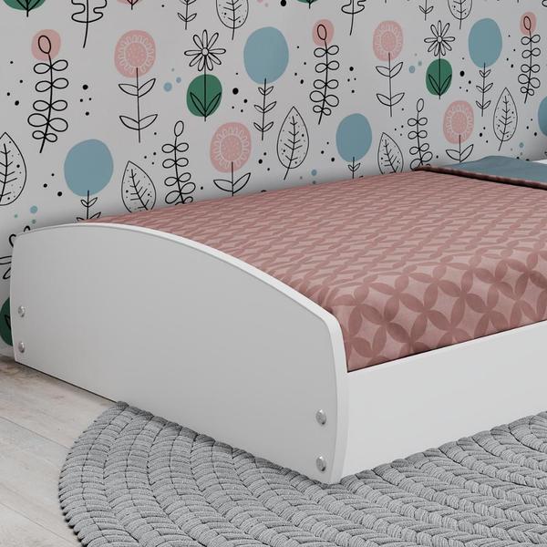 Imagem de Cama Infantil Montessoriana Aurora Movelbras Branco