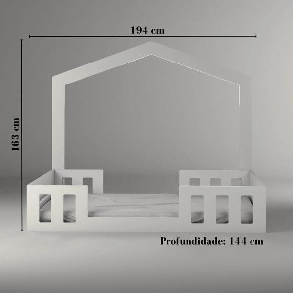 Imagem de Cama Infantil Montessoriana Casal com Casinha Play - Timber Móveis