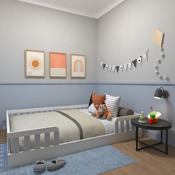 Imagem de Cama Infantil Montessoriana Casal Sol Yescasa Branco/Cinza Cristal