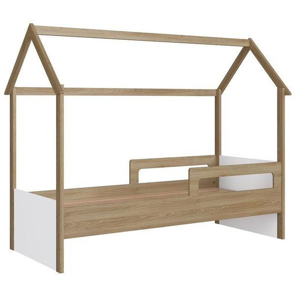 Imagem de Cama Infantil Montessoriana Casinha Infix C06 Aveiro/branco - Mpozenato