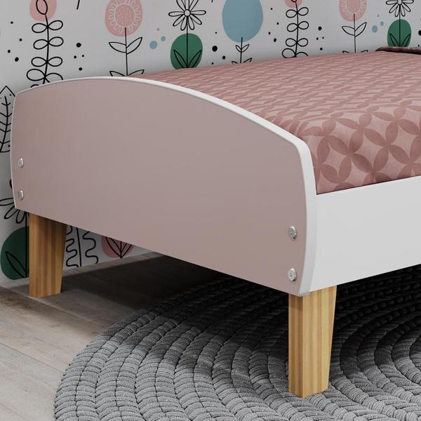 Imagem de Cama Infantil Montessoriana com Proteção Lateral Aurora Movelbras