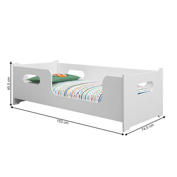 Imagem de Cama Infantil Montessoriana Encanto Branco - Gabrielli Móveis