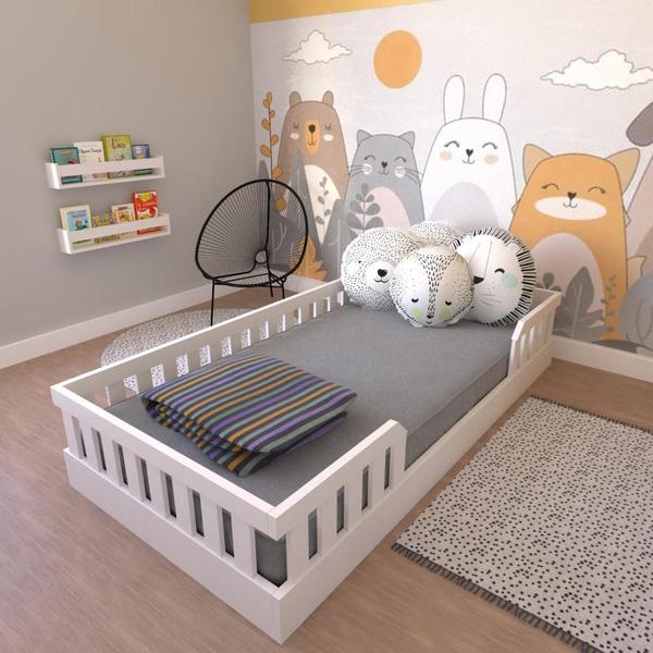 Imagem de Cama Infantil Montessoriana Solteiro Cori Yescasa Branco