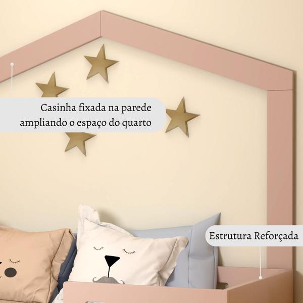 Imagem de Cama Infantil Montessoriana Solteiro Play Com Casinha - Timber Móveis