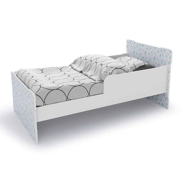 Imagem de Cama Infantil New Baby Branca e Azul