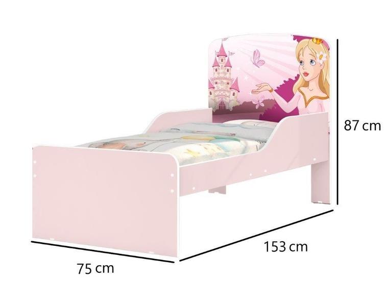 Imagem de Cama Infantil NIC 100% MDF Cor Rosa