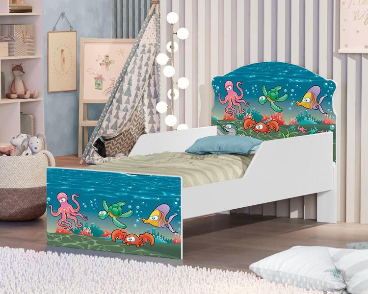 Imagem de Cama Infantil Peixes Nadando