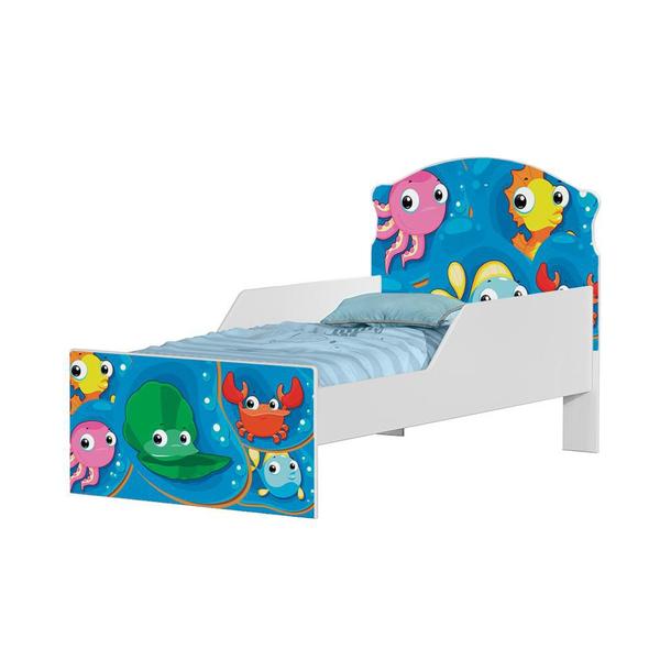 Imagem de Cama Infantil Peixinhos Com Colchão