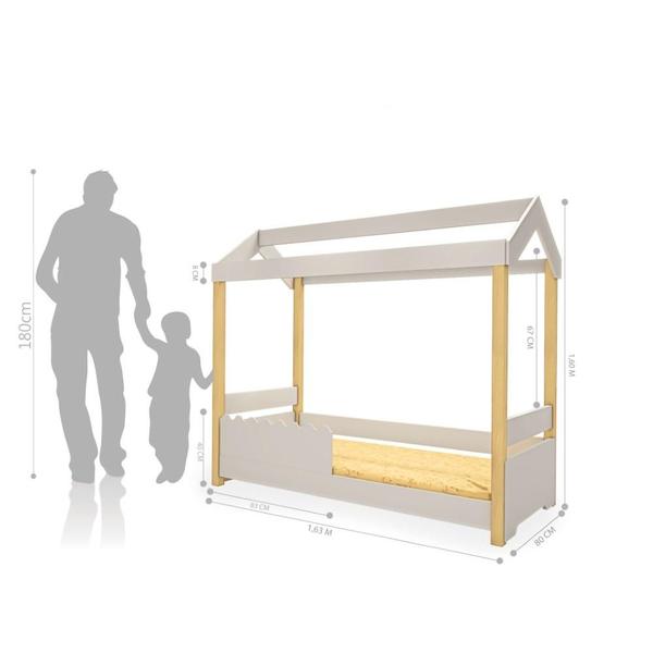 Imagem de Cama Infantil Poppy Branco com LED