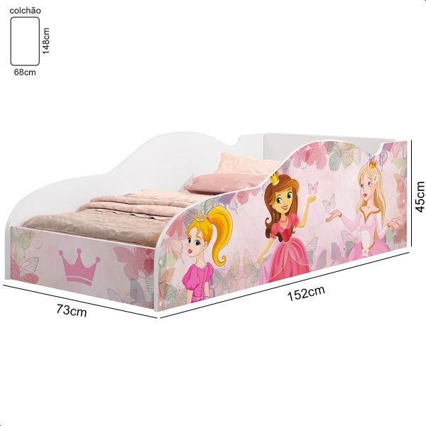 Imagem de Cama Infantil Princesa Rosa