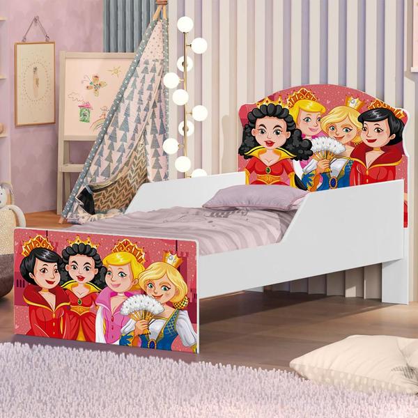 Imagem de Cama Infantil Princesas de Coroas