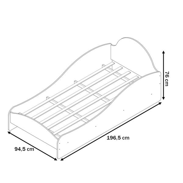 Imagem de Cama Infantil Princesinha 100% Mdf Rosa - Gelius