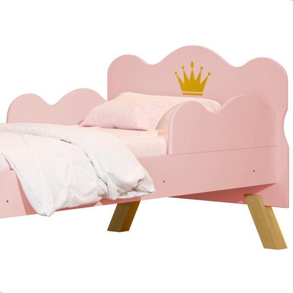 Imagem de Cama Infantil Realeza Rosa com Colchão