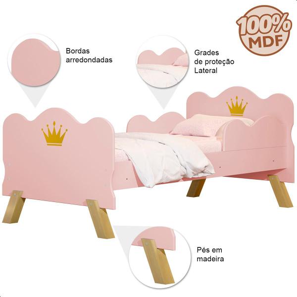 Imagem de Cama Infantil Realeza Rosa Princesa