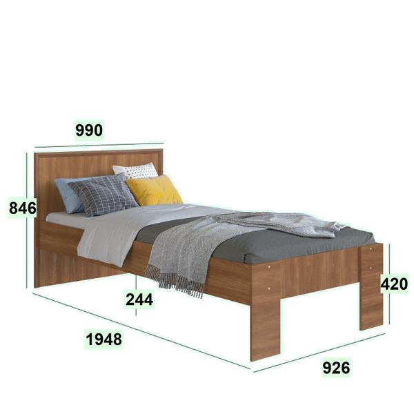 Cama Infantil Solteiro com Cama Auxiliar Los Angeles Nogal - Art in Móveis Imagem de Cama Infantil Solteiro com Cama Auxiliar Los Angeles Nogal