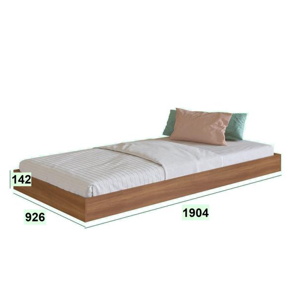 Cama Infantil Solteiro com Cama Auxiliar Los Angeles Nogal - Art in Móveis Imagem de Cama Infantil Solteiro com Cama Auxiliar Los Angeles Nogal