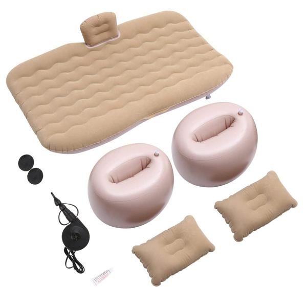 Cama Inflável Colchão Carro Veicular Viagem Bege Resistente - Veon Imagem de Cama Inflável Colchão Carro Veicular Viagem Bege Resistente
