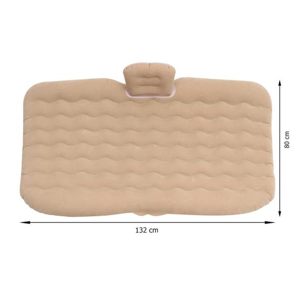 Cama Inflável Colchão Carro Veicular Viagem Bege Resistente - Veon Imagem de Cama Inflável Colchão Carro Veicular Viagem Bege Resistente