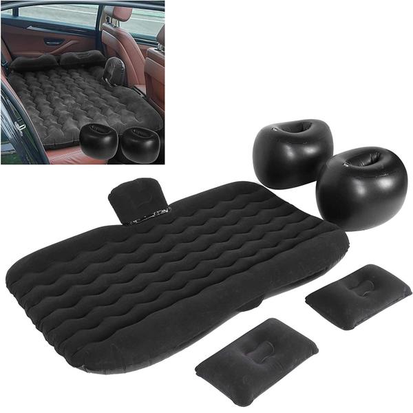 Imagem de Cama Inflável Colchão Carro Veicular Viagem Preto Resistente