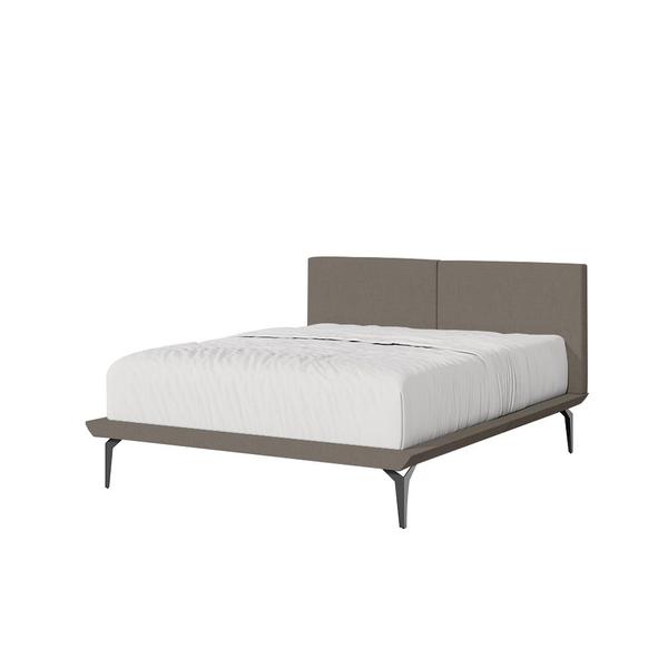 Cama Japonesa Toquio Queen com Cabeceira Almofada Linho Marrom - ARTE ESTOFADOS Imagem de Cama Japonesa Toquio Queen com Cabeceira Almofada Linho Marrom