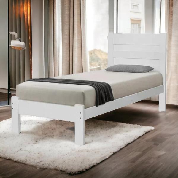 Cama Lara Solteiro Branco Atraente - Atraente Móveis Imagem de Cama Lara Solteiro Branco Atraente
